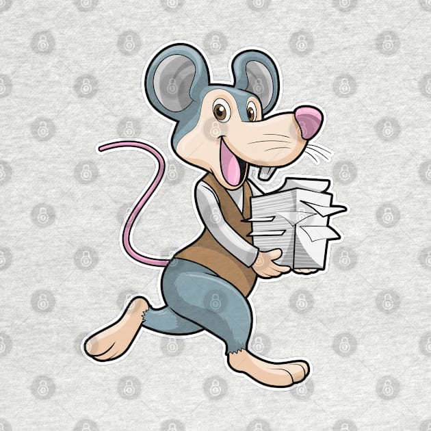 Mouse as Secretary with Paper by Markus Schnabel